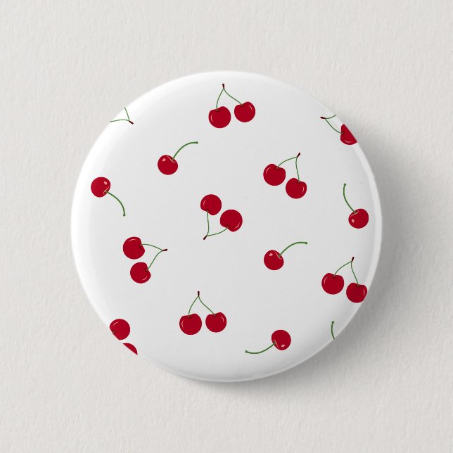 Chapa Redonda De 5 Cm Cereza Cerezas (Anverso)