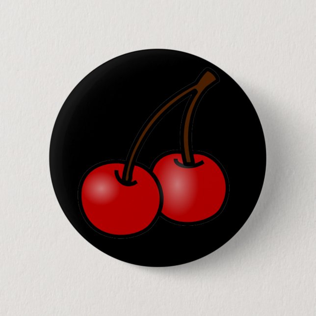 CHAPA REDONDA DE 5 CM ¡CEREZAS! (Anverso)