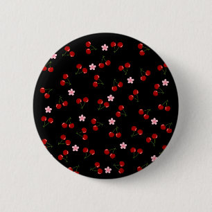 Chapa Redonda De 5 Cm Cerezas oscuras