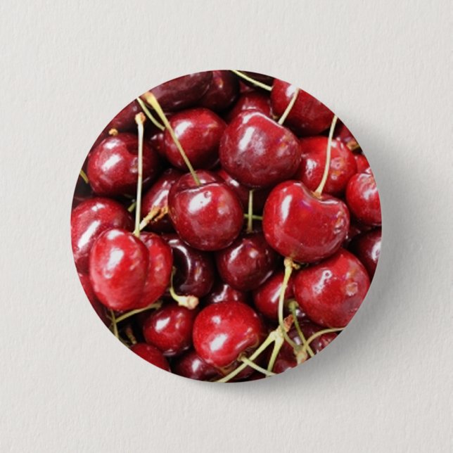 Chapa Redonda De 5 Cm Cerezas silvestres (Anverso)