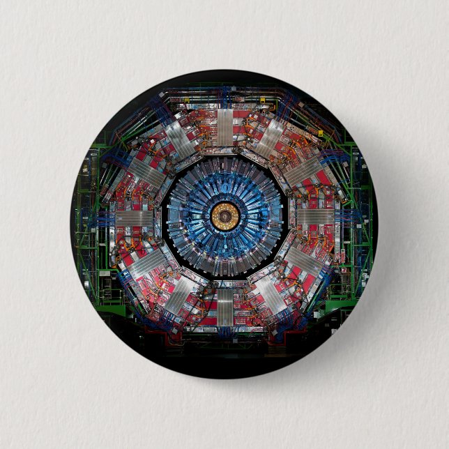 Chapa Redonda De 5 Cm CERN Shiva LHC (Anverso)