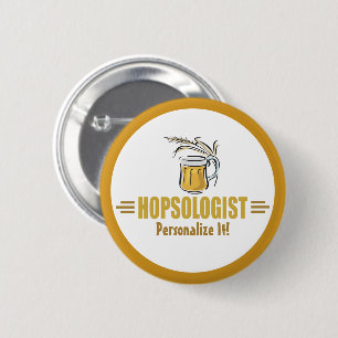 Chapa Redonda De 5 Cm Cervecero Divertido de Cerveza Elaborada en Bar Ho
