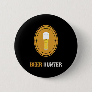 Chapa Redonda De 5 Cm Cerveza Cazador de cerveza