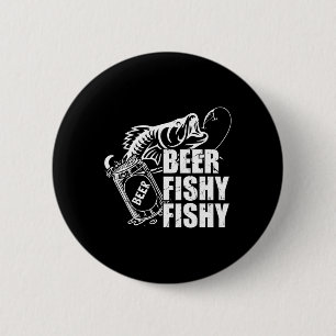 Chapa Redonda De 5 Cm Cerveza Fishy Fishy Graciosa Pesca Bebida Cumpleañ