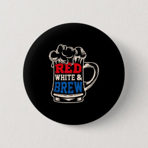 Chapa Redonda De 5 Cm Cerveza Roja Blanca Y Usa Regalo De Bebida Del 4 D