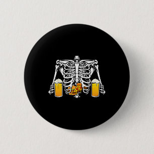 Chapa Redonda De 5 Cm Cerveza Skeleton Lover Hamburger Pizza Xray Hallow