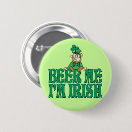 Chapa Redonda De 5 Cm Cerveza yo soy irlandés