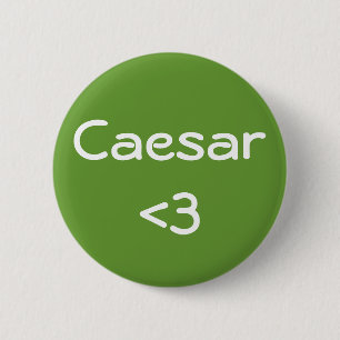 Chapa Redonda De 5 Cm César <3