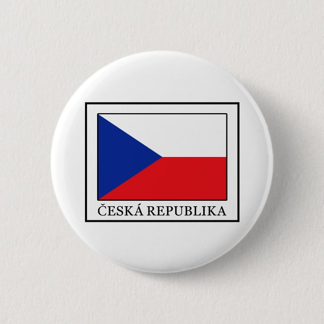 Chapa Redonda De 5 Cm Ceska Republika (Anverso)