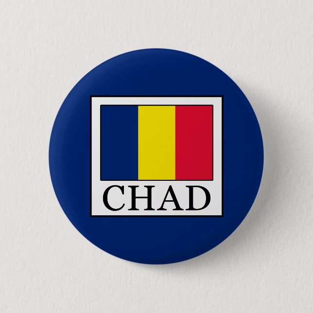 Chapa Redonda De 5 Cm Chad (Anverso)
