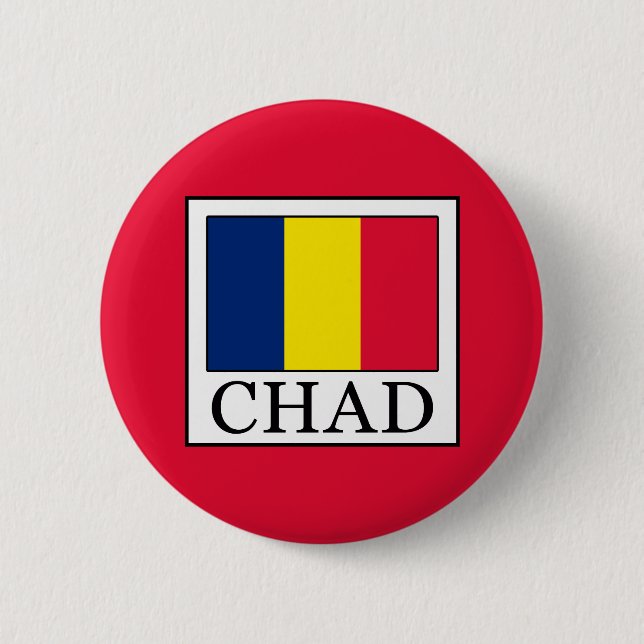 Chapa Redonda De 5 Cm Chad (Anverso)