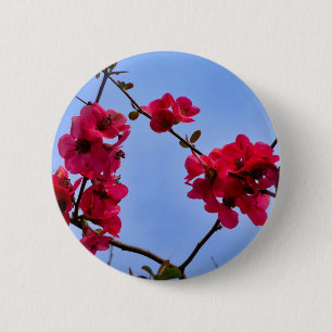 Chapa Redonda De 5 Cm Chaenomeles speciosa Badge