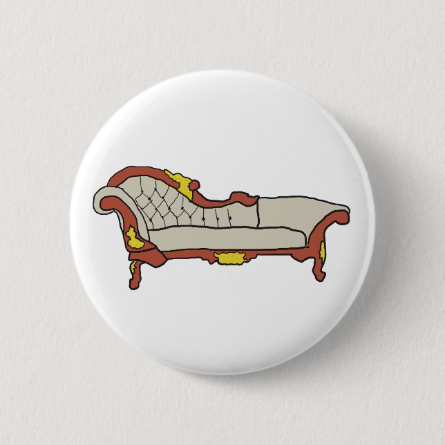 Chapa Redonda De 5 Cm Chaise Longue (Anverso)