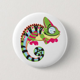 Chapa Redonda De 5 Cm Chameleon personalizado