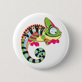 Chapa Redonda De 5 Cm Chameleon personalizado