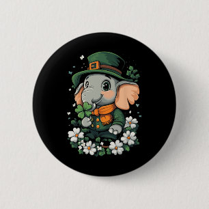 Chapa Redonda De 5 Cm Chamrock Chicas Niños Leprechaun St Patricks Da