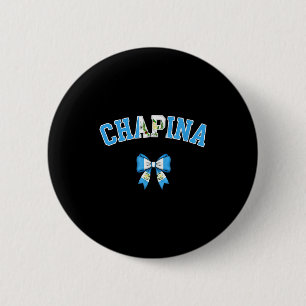 Chapa Redonda De 5 Cm Chana Mujeres Guatemaltecas Coqueta Lazo Bandera d