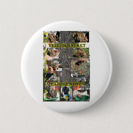 Chapa Redonda De 5 Cm Chaqueta Amarilla