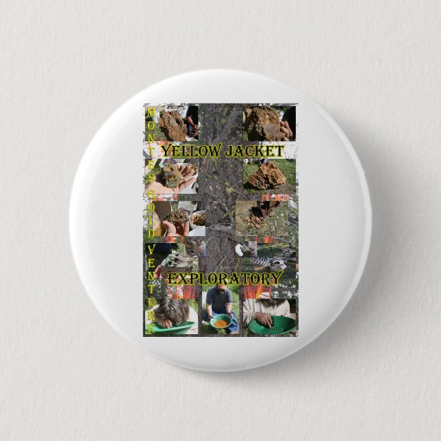 Chapa Redonda De 5 Cm Chaqueta Amarilla (Anverso)