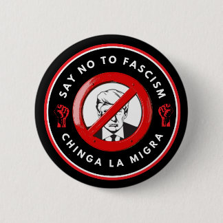 Chapa Redonda De 5 Cm Chaqueta de mezclilla antifascista