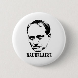 Chapa Redonda De 5 Cm Charles Baudelaire