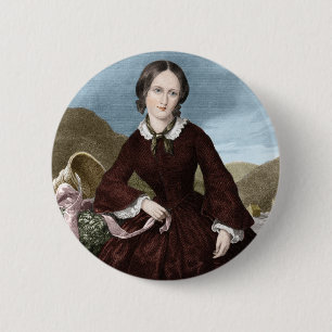 Chapa Redonda De 5 Cm Charlotte Bronte