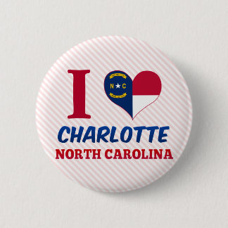 Chapa Redonda De 5 Cm Charlotte, Carolina del Norte