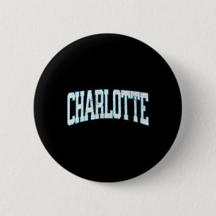 Chapa Redonda De 5 Cm Charlotte Fútbol Ciudad Vintage 