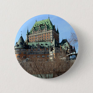 Chapa Redonda De 5 Cm Château Frontenac, Québec, Canadá