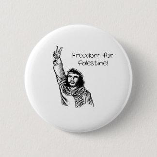 Chapa Redonda De 5 Cm ¡Che Guevara, libertad para Palestina!