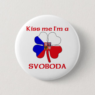 Chapa Redonda De 5 Cm Checos personalizada me besan que soy Svoboda