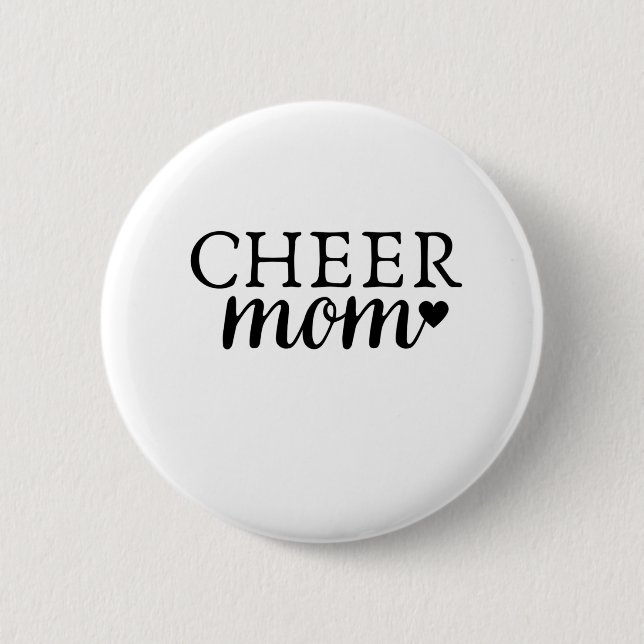 Chapa Redonda De 5 Cm Cheer Mom (Anverso)