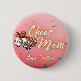 Chapa Redonda De 5 Cm Cheer Mom Pin