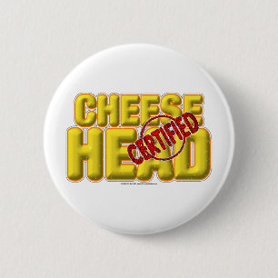 Chapa Redonda De 5 Cm CheeseHead certificado