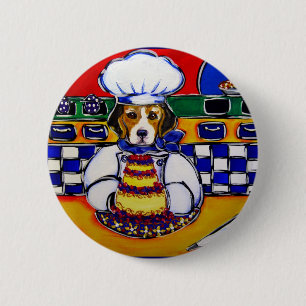Chapa Redonda De 5 Cm Chef Beagle