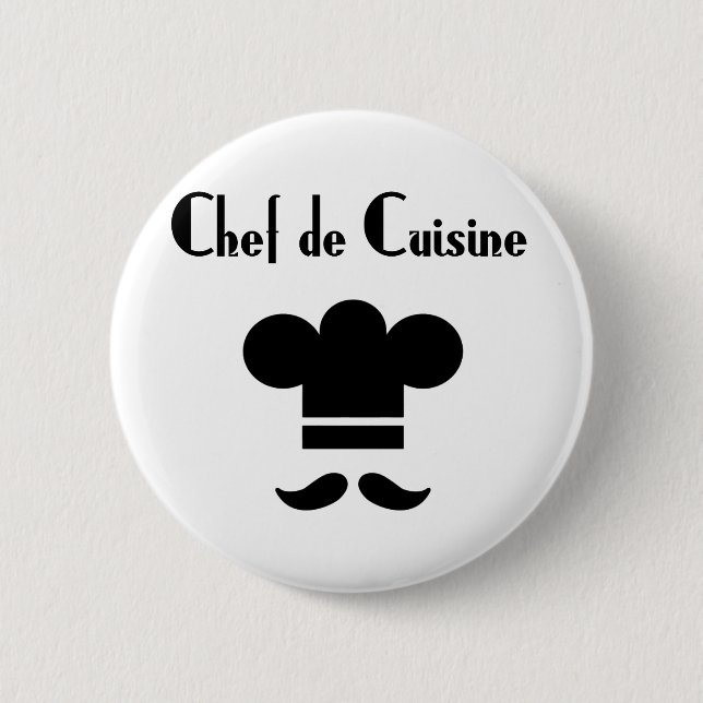 Chapa Redonda De 5 Cm Chef de cocina (Anverso)