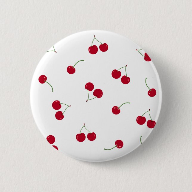 Chapa Redonda De 5 Cm Cherry Cherries (Anverso)
