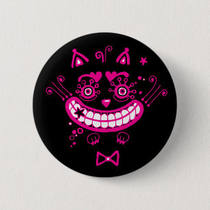 Chapa Redonda De 5 Cm Cheshire Cat