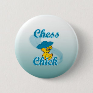 Chapa Redonda De 5 Cm Chess Chick #3