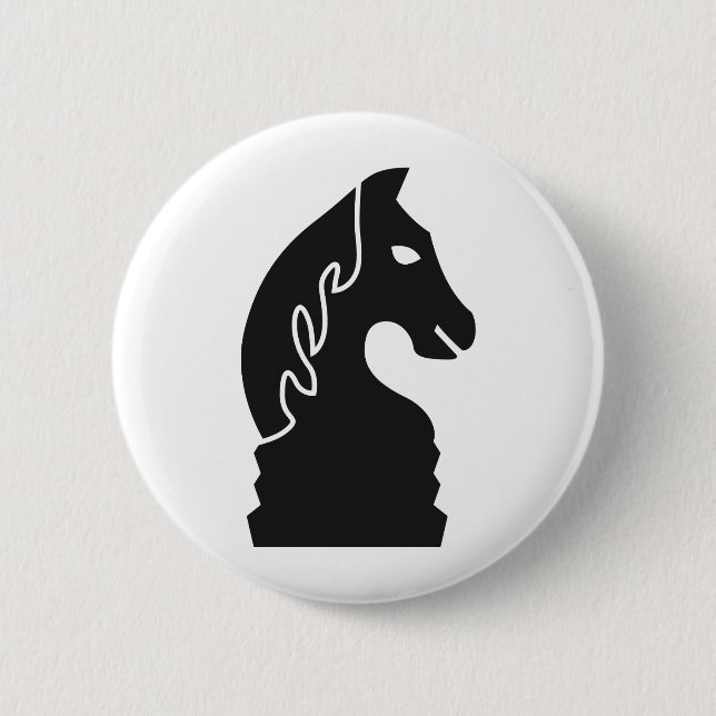 Chapa Redonda De 5 Cm chess horse (Anverso)