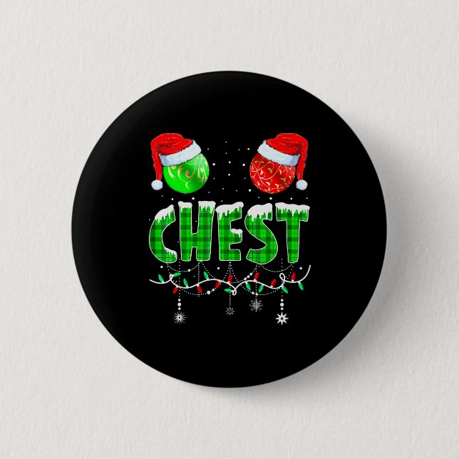 Chapa Redonda De 5 Cm Chestnuts Matching Family Funny Chest Nuts Christm (Anverso)