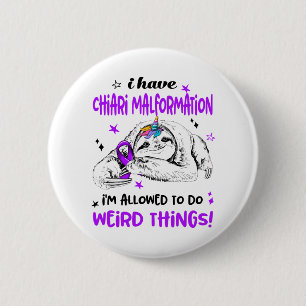 Chapa Redonda De 5 Cm Chiari Malformation Awareness Month Ribbon Gifts