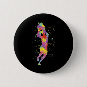 Chapa Redonda De 5 Cm Chica de baloncesto 2