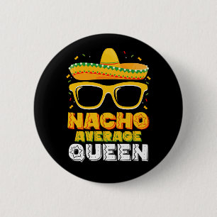 Chapa Redonda De 5 Cm Chica de familia de la reina no promedio Nacho Cin