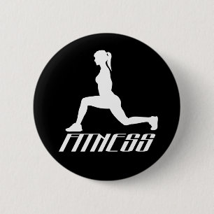 Chapa Redonda De 5 Cm Chica de fitness