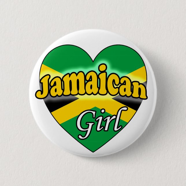 Chapa Redonda De 5 Cm Chica de Jamaica (Anverso)