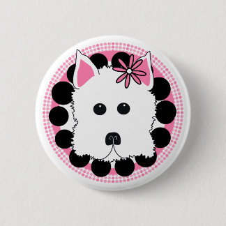 Chapa Redonda De 5 Cm Chica de Westie