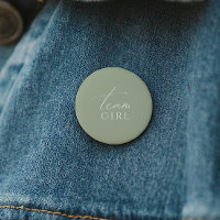 Chica del equipo de Whimsical Sage Green Gender Re