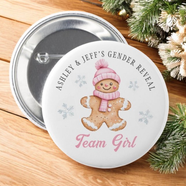 Chapa Redonda De 5 Cm Chica del equipo Gingerbread Fiesta de Revelación  (Subido por el creador)