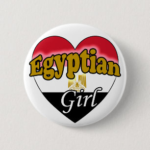 Chapa Redonda De 5 Cm Chica egipcio